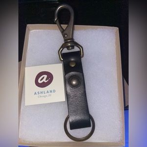 Ashland Leather Keychain Black CXL